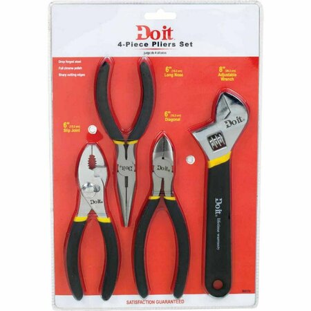 DO IT BEST Do it 4-Piece Pliers And Wrench Set 304174